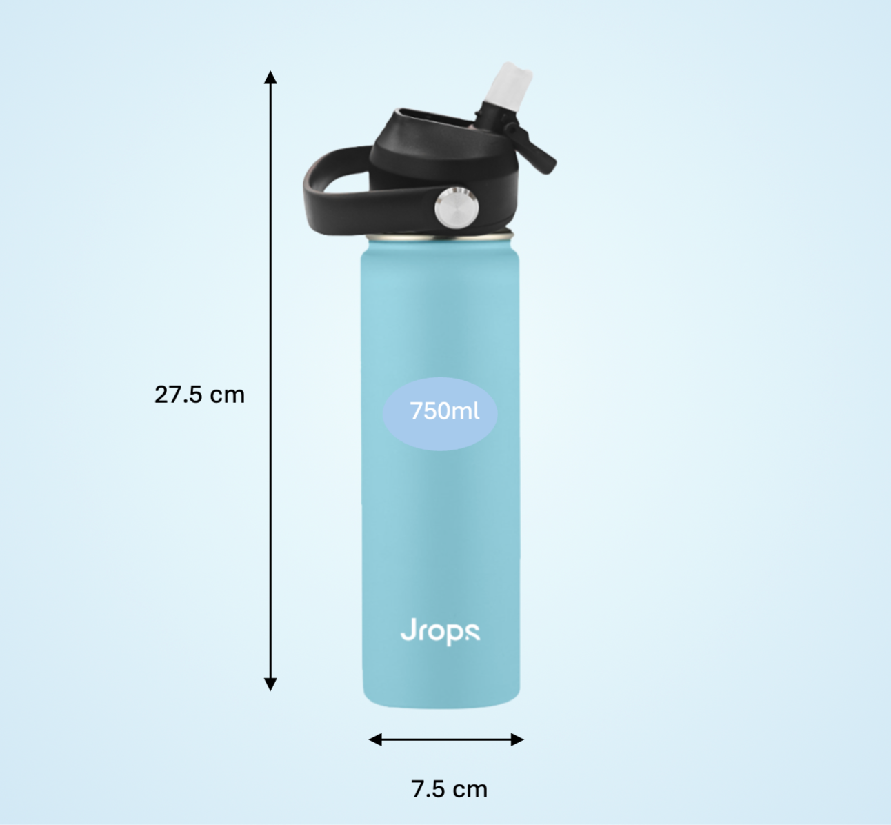 Blue Jrops Bottle
